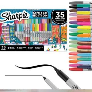 NEW Sharpie Limited Edition 35-Count Marker Set - Multicolor